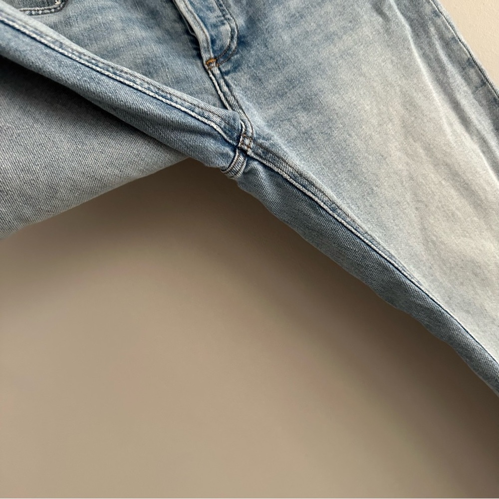 Denim Forum Arlo High Rise Straight Jeans with Raw Hem Size 26 - Picture 10 of 16